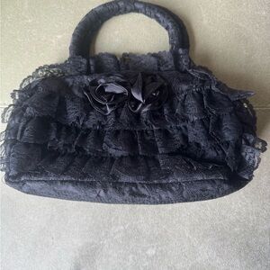Black Lace Handbag